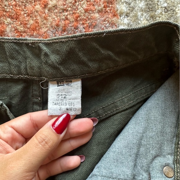 Levi's 512 Green Jeans - Picture 4 of 6